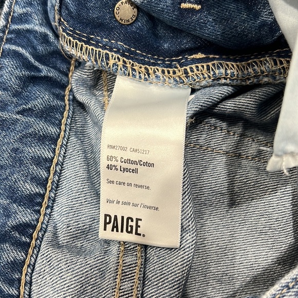 NEW • Paige • Retta Denim Jean Overall Dress Blue 25 Cromley Womens - Picture 4 of 4